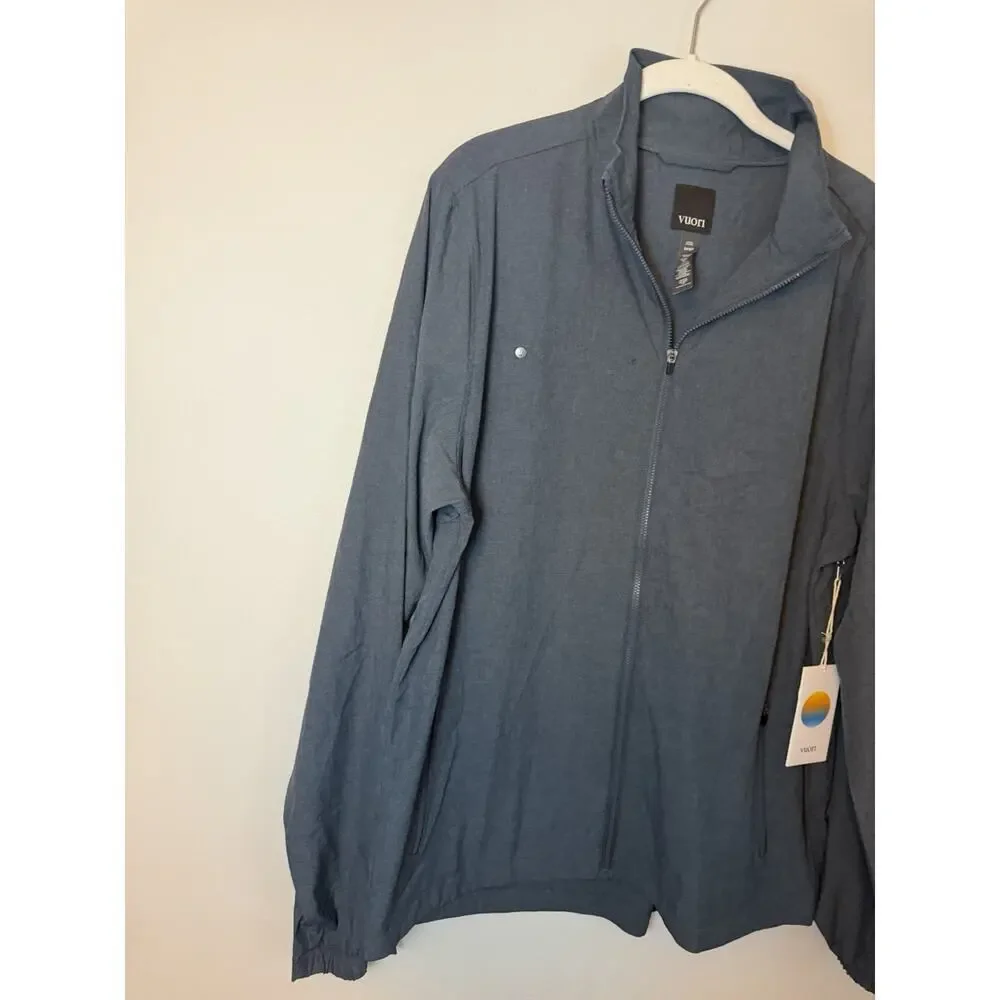 Vuori Track Jacket Navy blue Mens Sz L NWT $98